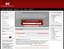 Tablet Screenshot of ozbroadbandreview.com